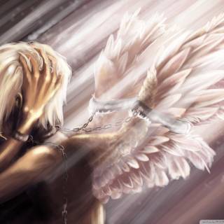 Anime angel PC wallpaper