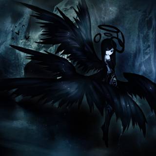 Anime angel PC wallpaper