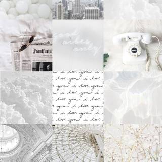 Aesthetic white phone wallpaper