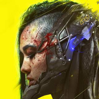 Cyber girl phone wallpaper