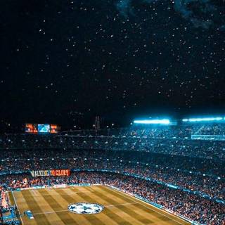 Football stadium iPhone wallpaper