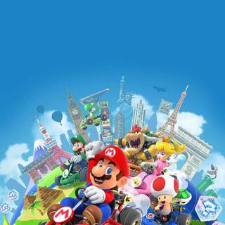 Mario Kart iPhone wallpaper