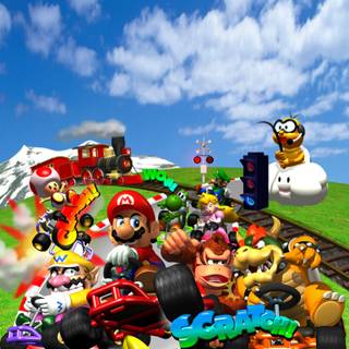 Mario Kart iPhone wallpaper