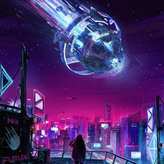 Phone futuristic wallpaper