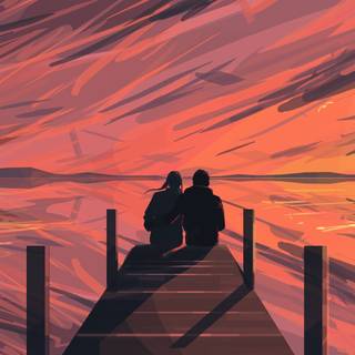 iPhone couples wallpaper