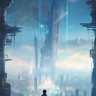 Phone futuristic wallpaper