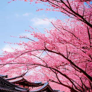 Sakura tree iPhone wallpaper