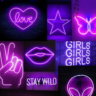 Neon lights phone wallpaper