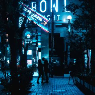 Neon lights phone wallpaper