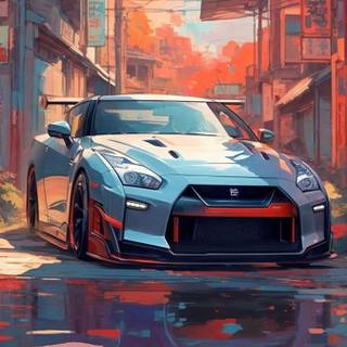 Nissan GTR R35 4k phone wallpaper