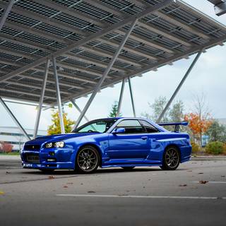 Nissan Skyline R34 4k phone wallpaper