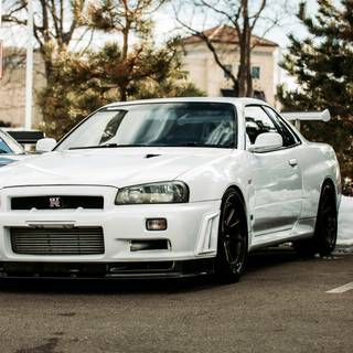 Nissan Skyline R34 4k phone wallpaper
