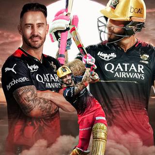 Faf Du Plessis RCB wallpaper