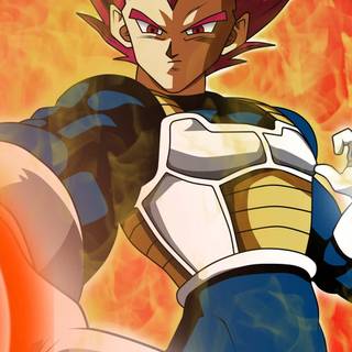 Vegeta Super Saiyan God 4k phone wallpaper