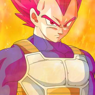Vegeta Super Saiyan God 4k phone wallpaper