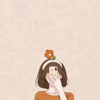 Cute girl aesthetic wallpaper