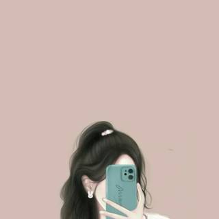 Cute girl aesthetic wallpaper