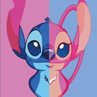 Lilo and Stitch matching wallpaper