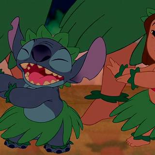 Lilo and Stitch matching wallpaper