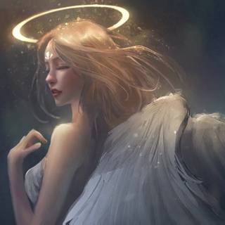Angel woman wallpaper