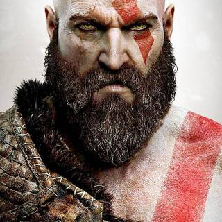 Kratos face wallpaper