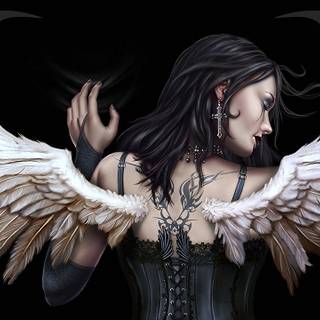 Angel woman wallpaper