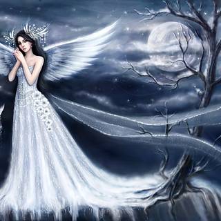 Angel woman wallpaper