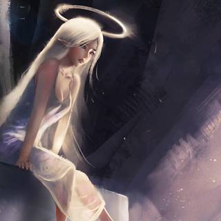 Angel woman wallpaper