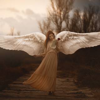 Angel woman wallpaper