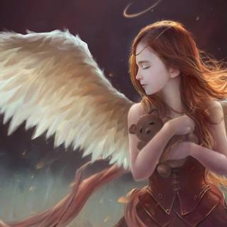 Angel woman wallpaper