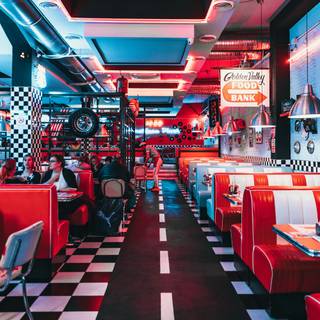 American diner wallpaper