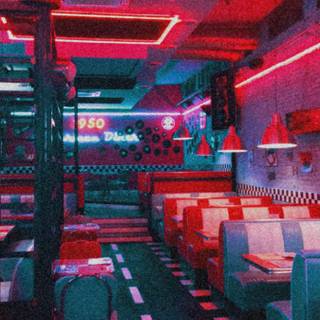 American diner wallpaper