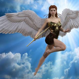 Angel woman wallpaper