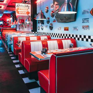 American diner wallpaper