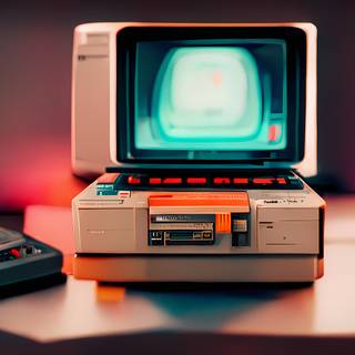 Vintage tech wallpaper
