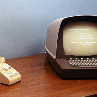 Vintage tech wallpaper