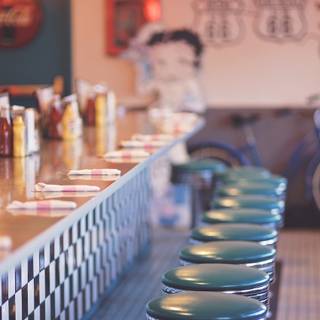 American diner wallpaper