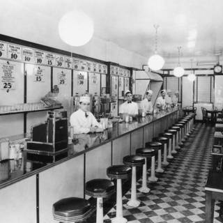 American diner wallpaper