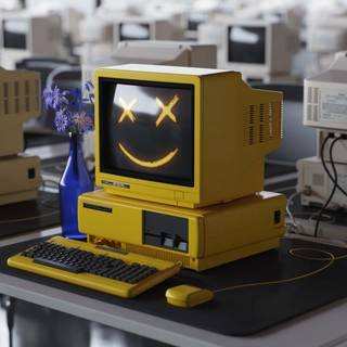 Vintage tech wallpaper