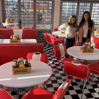American diner wallpaper