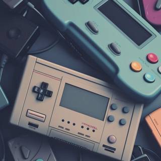 Vintage tech wallpaper