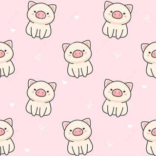 Preppy pig wallpaper