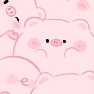 Preppy pig wallpaper