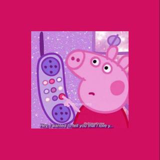 Preppy pig wallpaper