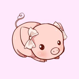 Preppy pig wallpaper
