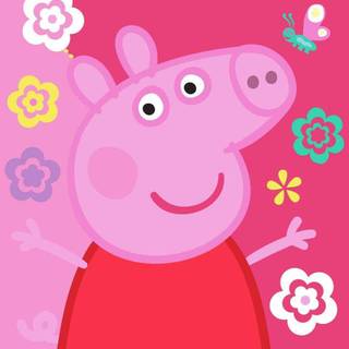 Preppy pig wallpaper