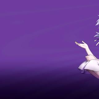 Anime purple and white wallpaper