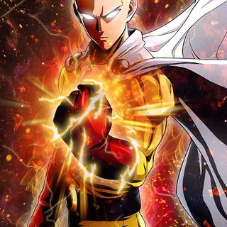 Drip Saitama wallpaper