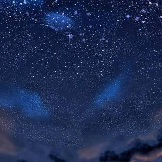Anime night sky phone wallpaper