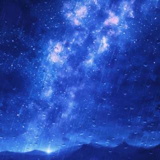 Anime night sky phone wallpaper